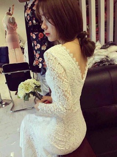 Đầm cưới, dự tiệc ren đuôi cá
