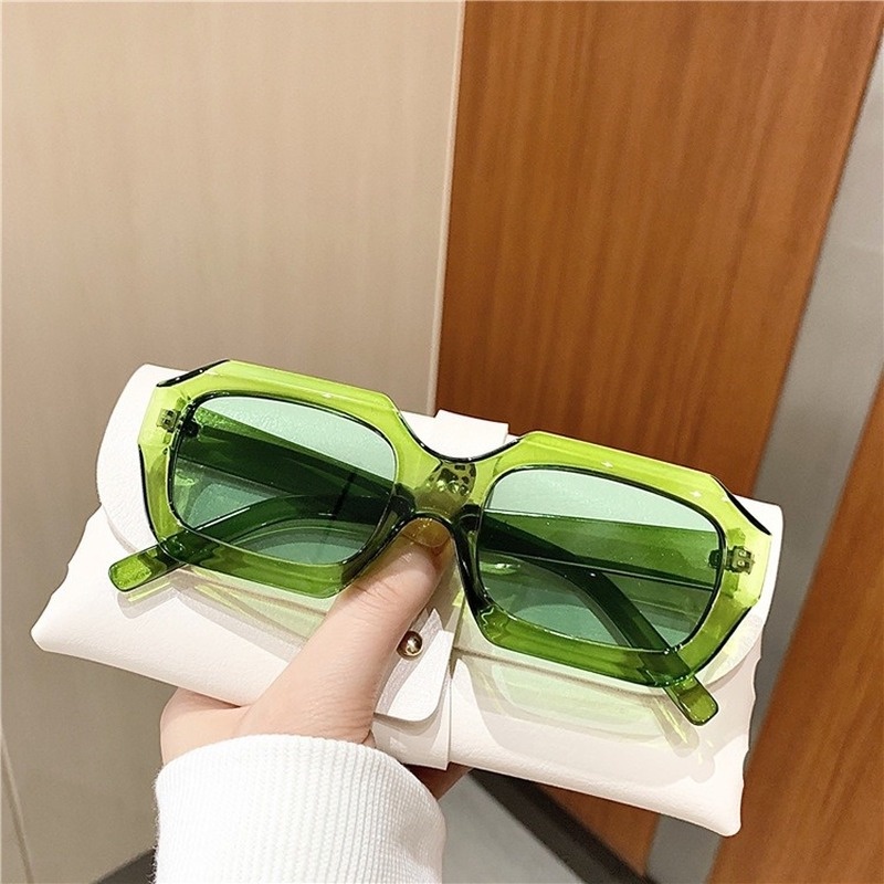 Kính Mát Gọng Vuông Chống Tia UV Phong Cách Âu Mỹ Thời Trang Unisex