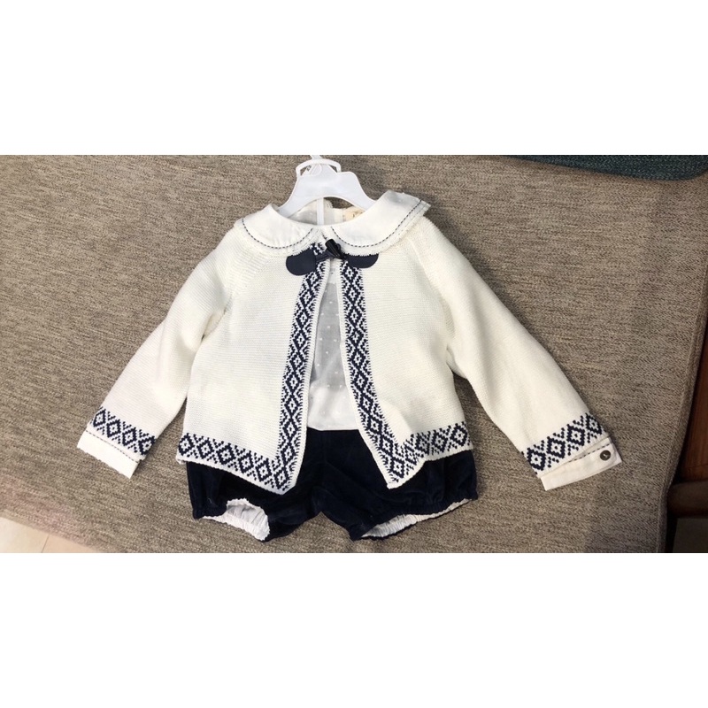 Sét quần áo cho bé gái 3-6 tuổi  Áo len quần nhung cao cấp 0921