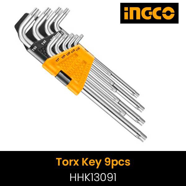 Bộ 9 chìa lục giác bông Ingco HHK13091