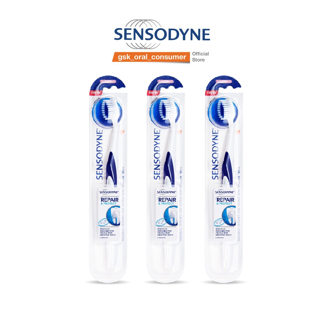 Bộ 3 Bàn chải đánh răng Sensodyne Repair &amp; Protect Extra Soft