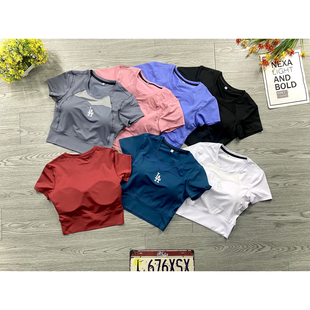 (FREE SHIP) ÁO CROP TOP NỮ THỂ THAO GYM-YOGA,CHẤT THUN LẠNH POLY MÃ TT3