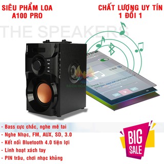 Loa không dây kết nối Bluetooth, Loa Supper Bass A100, Loa đa năng