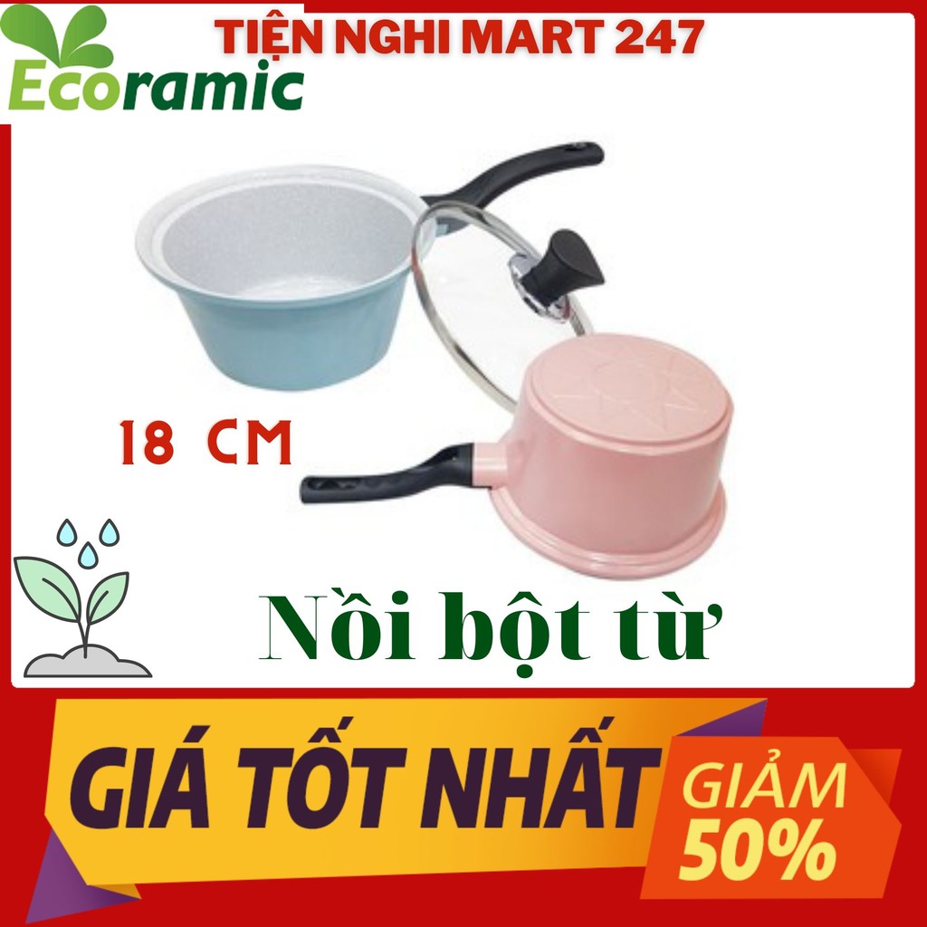 Nồi nấu bột đáy từ cao cấp Ecoramic Chính Hãng, siêu đẹp, an toàn tuyệt đối