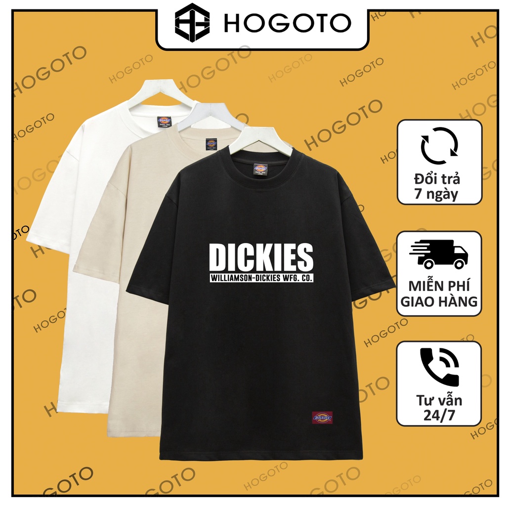 Áo thun DICKIES WFG.CO  Hogoto shop , Áo thun unisex nam nữ from rộng oversize chất liệu 100% cotton