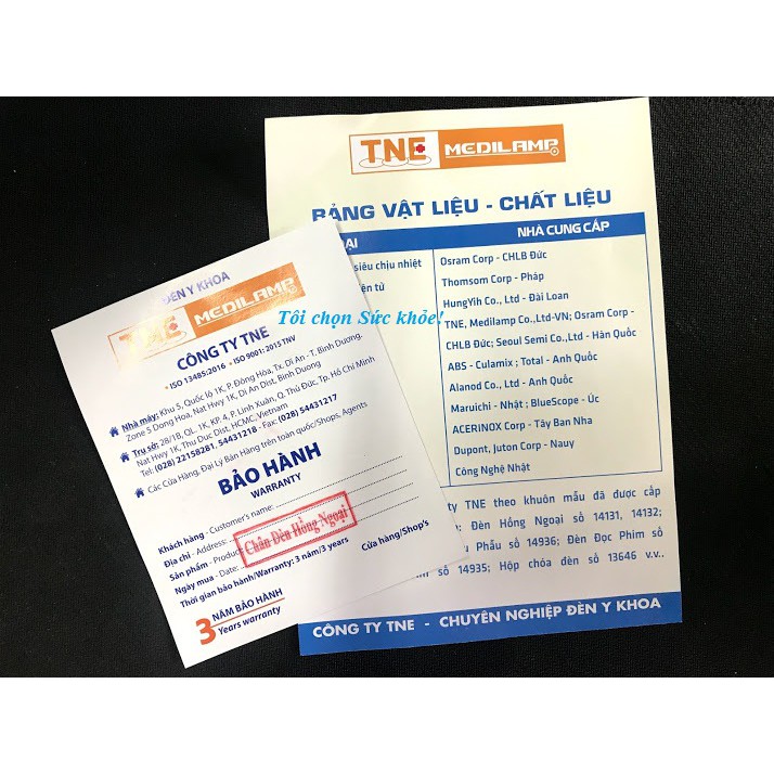 Đèn hồng ngoại chân cao  kèm bóng