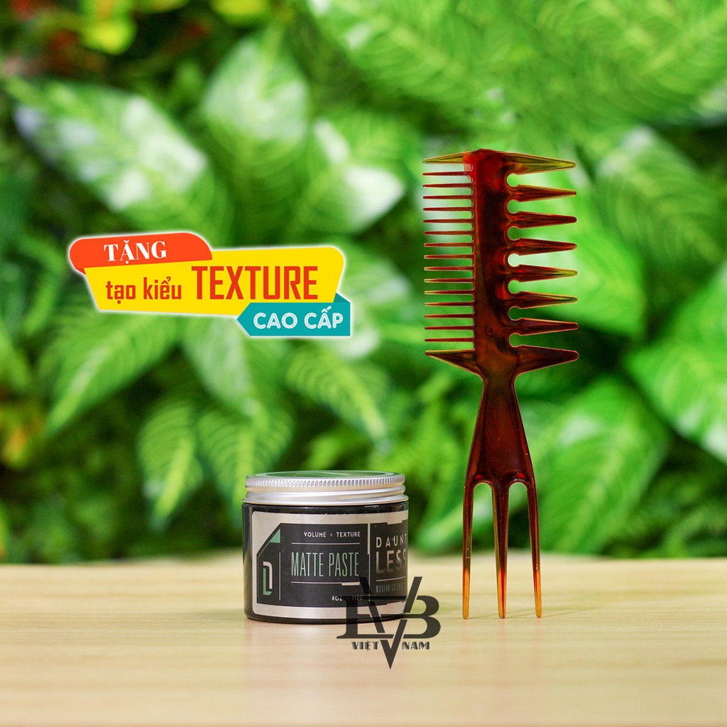 Sáp vuốt tóc Dauntless Matte Paste năm 2021 chính hãng 100% USA + Tặng lược tạo Texture cao cấp