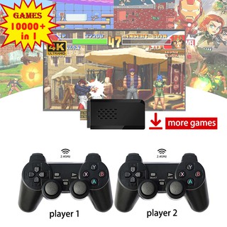 Bộ điều khiển trò chơi điện tử 4k 2.4g Không dây 10000 Trò chơi 64gb Trò chơi cổ điển Cổ điển Gamepads Bộ điều khiển Tv