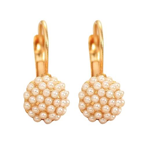 Đôi bông tai đính ngọc trai thanh lịch thời trang cho nữ