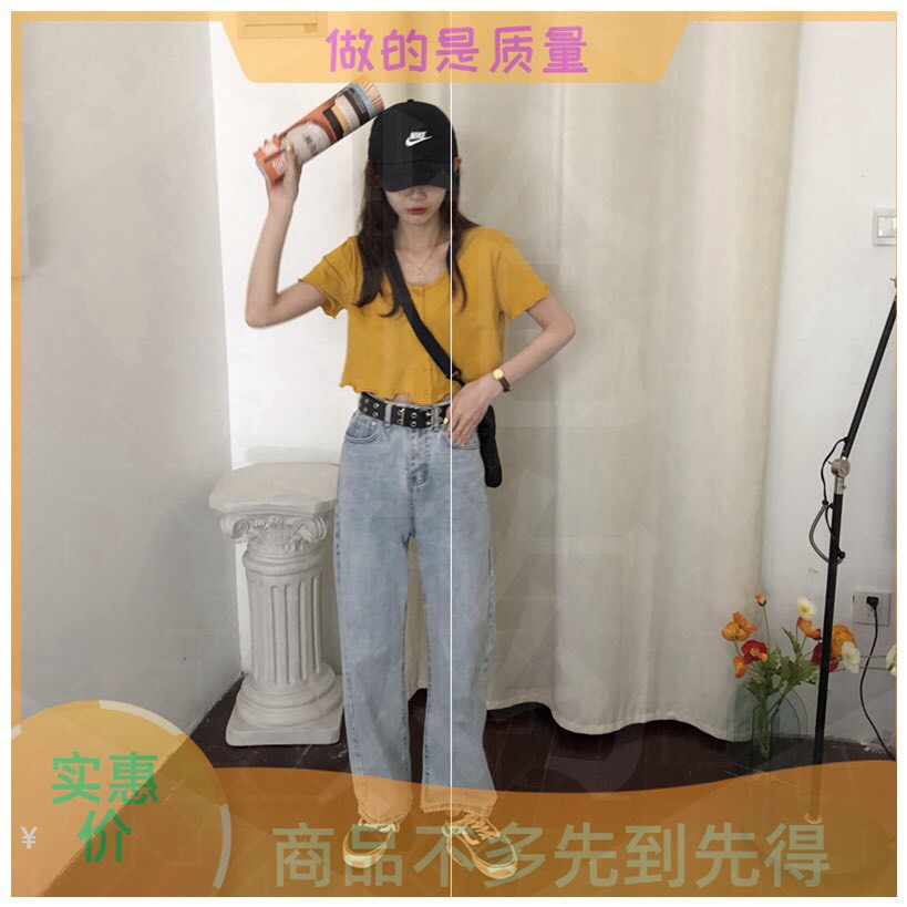 (ẢNH THẬT) Big size Áo croptop cúc trước cài siêu xinhhhh A22