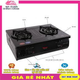 Bếp gas đôi Paloma PA-6PEJ - hàng chính hãng