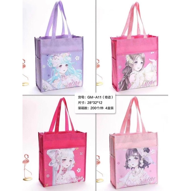 Túi cơm vải canvas đa năng hoạ tiết xinh xắn