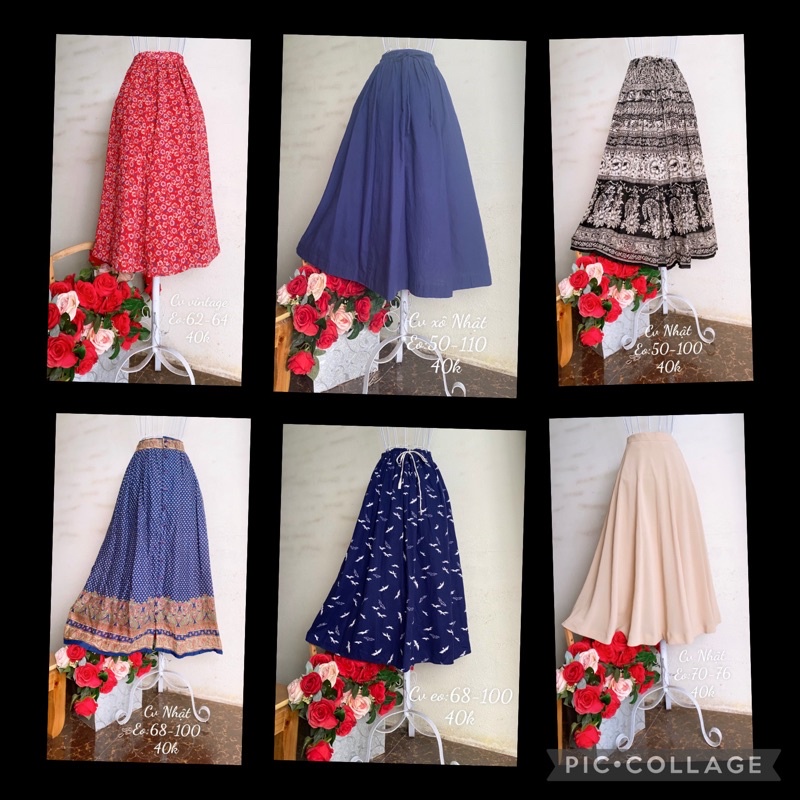 Chân váy vintage kiểu