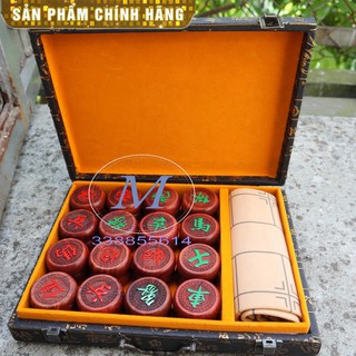 Bàn cờ tướng quân gỗ hương cờ tướng quân đẹp valy cờ 32 quân