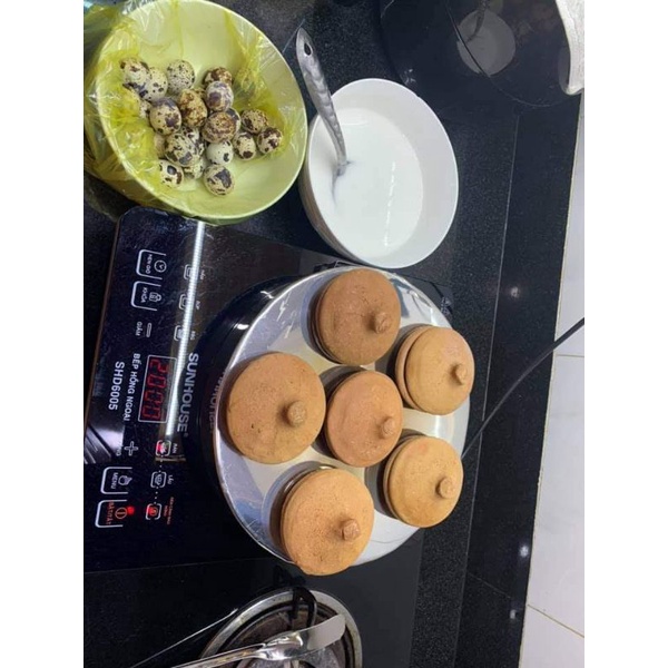 Khuôn bánh căn inox 6 chén