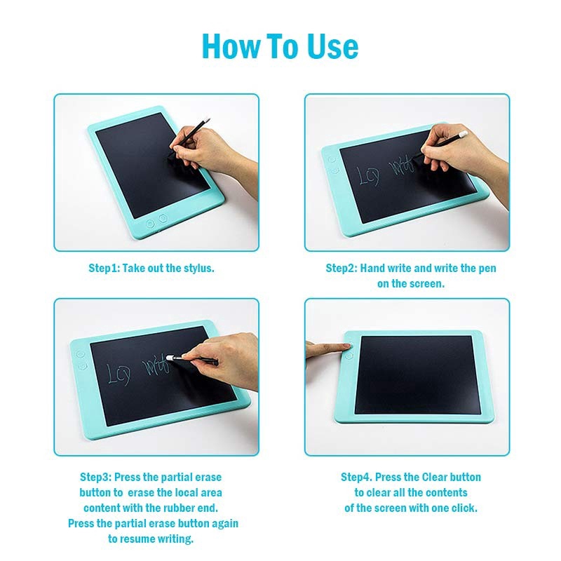 [GB.TECH] 8.5 '' LCD Partially Erasing Writing Tablet Handwriting Board / Children's Whiteboard