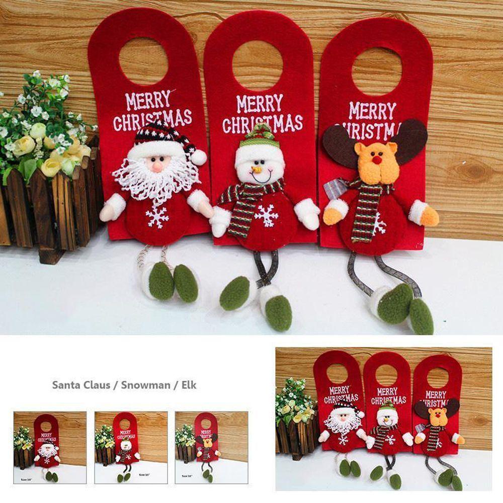 CONOPERY 1 Phụ Kiện Treo Cửa Trang Trí Giáng Sinh Thời Trang 10 "