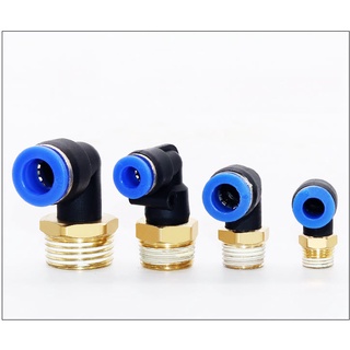 Đầu cút nối góc lệch đầu có ren ngoài bằng đồng phi 12.7,16, 20 nối nhanh với ống phi 6,8,10,12