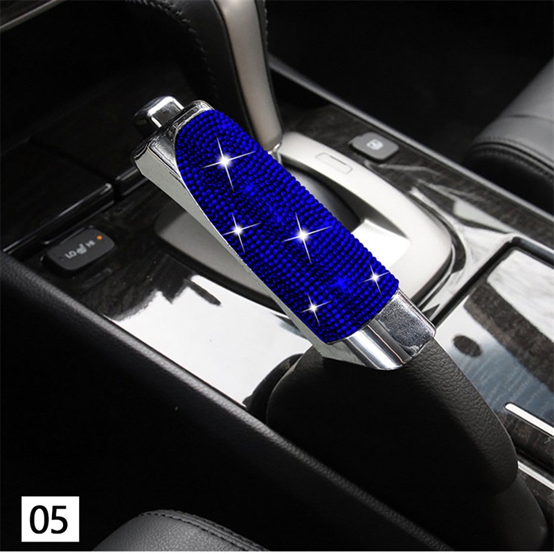 Vỏ bọc phanh tay đính đá lấp lánh cho xe hơi