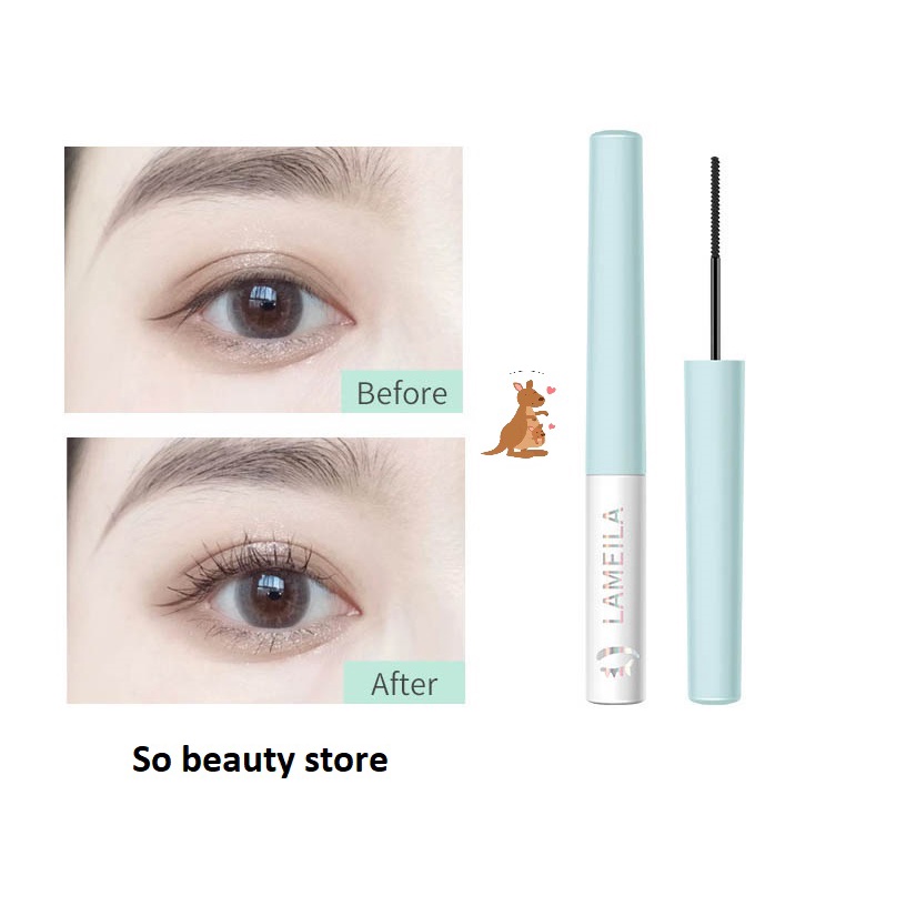 Mascara Siêu Mảnh Tơi Mi Lameila Skinny Microcara Vỏ Xanh, Chuốt Mi Siêu Mảnh Tơi Mas14