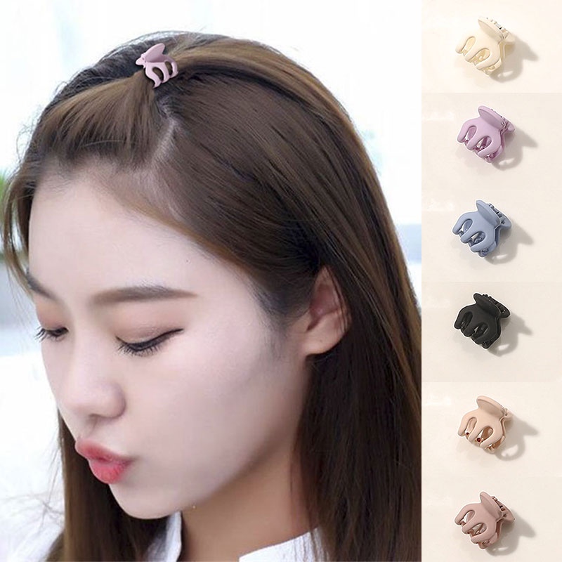 Kẹp tóc màu trơn tùy chọn phong cách Hàn Quốc dễ thương cho nữ