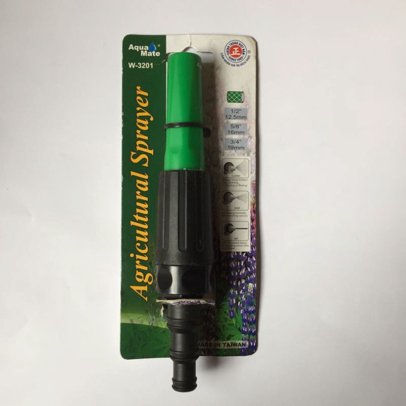 Vòi xịt tưới cây Aquamate tăng giảm áp đa chức năng W3201-10 - ĐIỆN NƯỚC BẢO NGỌC