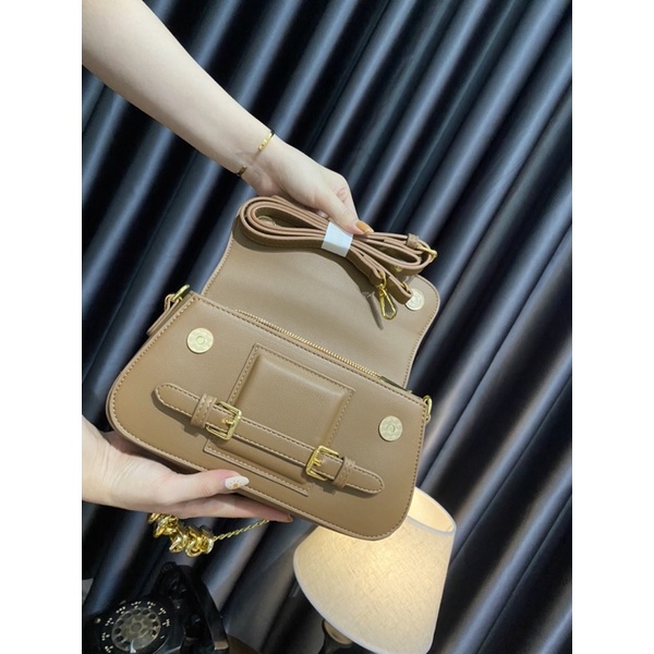 Túi Cặp nách dáng dẹt &amp; vuông siêu xịn size 24cm cực xinh KO Hộp