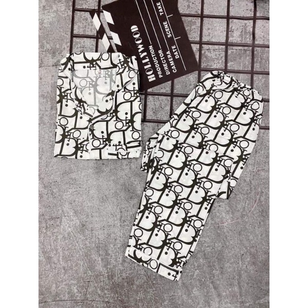 Bộ Ngủ Pijama Tay Dài Quần Dài - Bộ mặc nhà kate thái siêu xinh | BigBuy360 - bigbuy360.vn