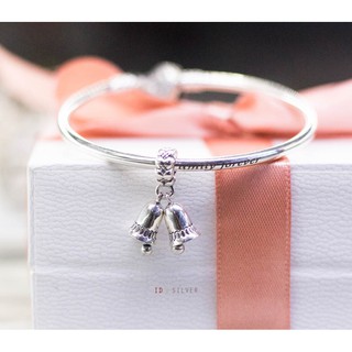 Hạt Charm bạc chuông Jingle Bell