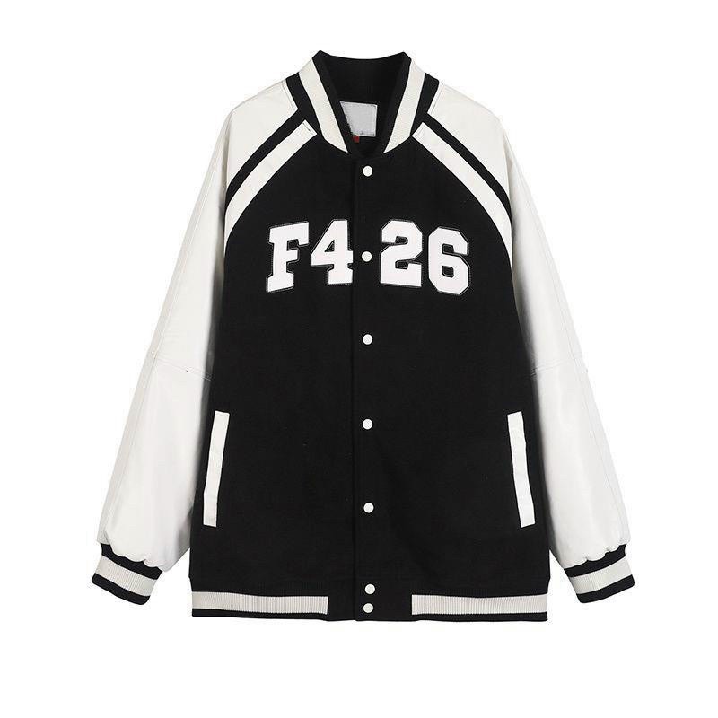 ÁO KHOÁC BOMBER NỮ CHẤT LIỆU DA LỘN CAO CẤP THÊU HỌA TIẾT THỜI TRANG