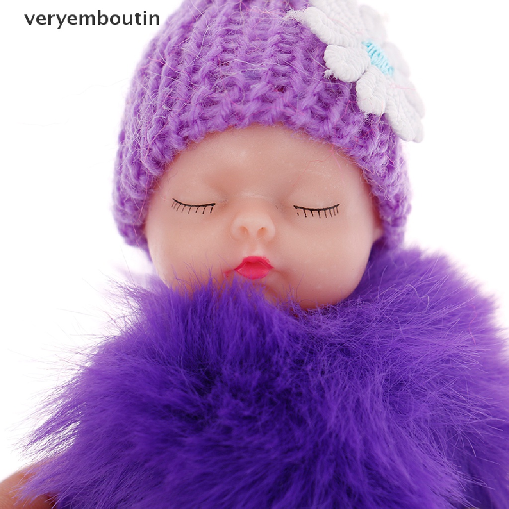 Móc khóa hình em bé đang ngủ dễ thương cho nữ