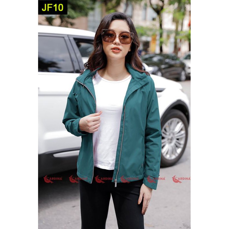 Áo Khoác Gió Jacket Nữ 2 Lớp CARDINA Cao Cấp, Chống Nước, Chống Nhăn
