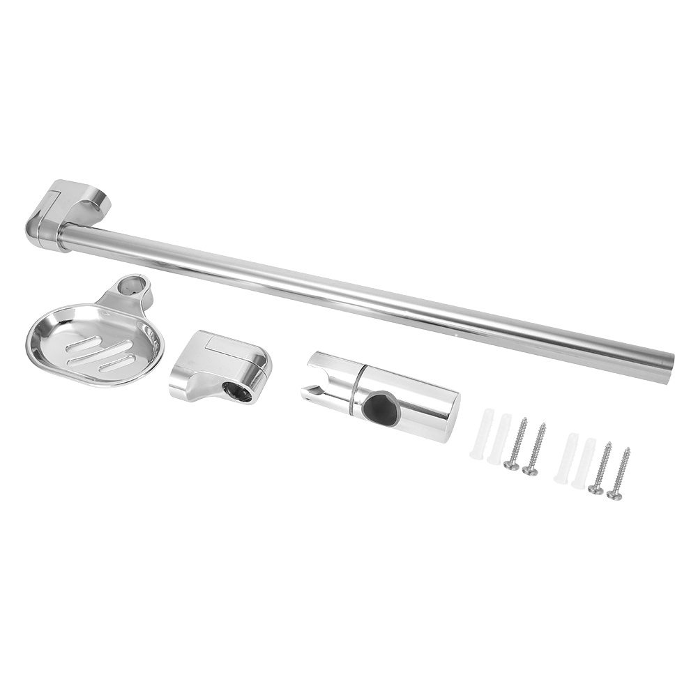 Giá Đỡ Vòi Hoa Sen Bằng Thép Không Gỉ Kèm Hộp Đựng Xà Phòng G1/2&quot; virgina056