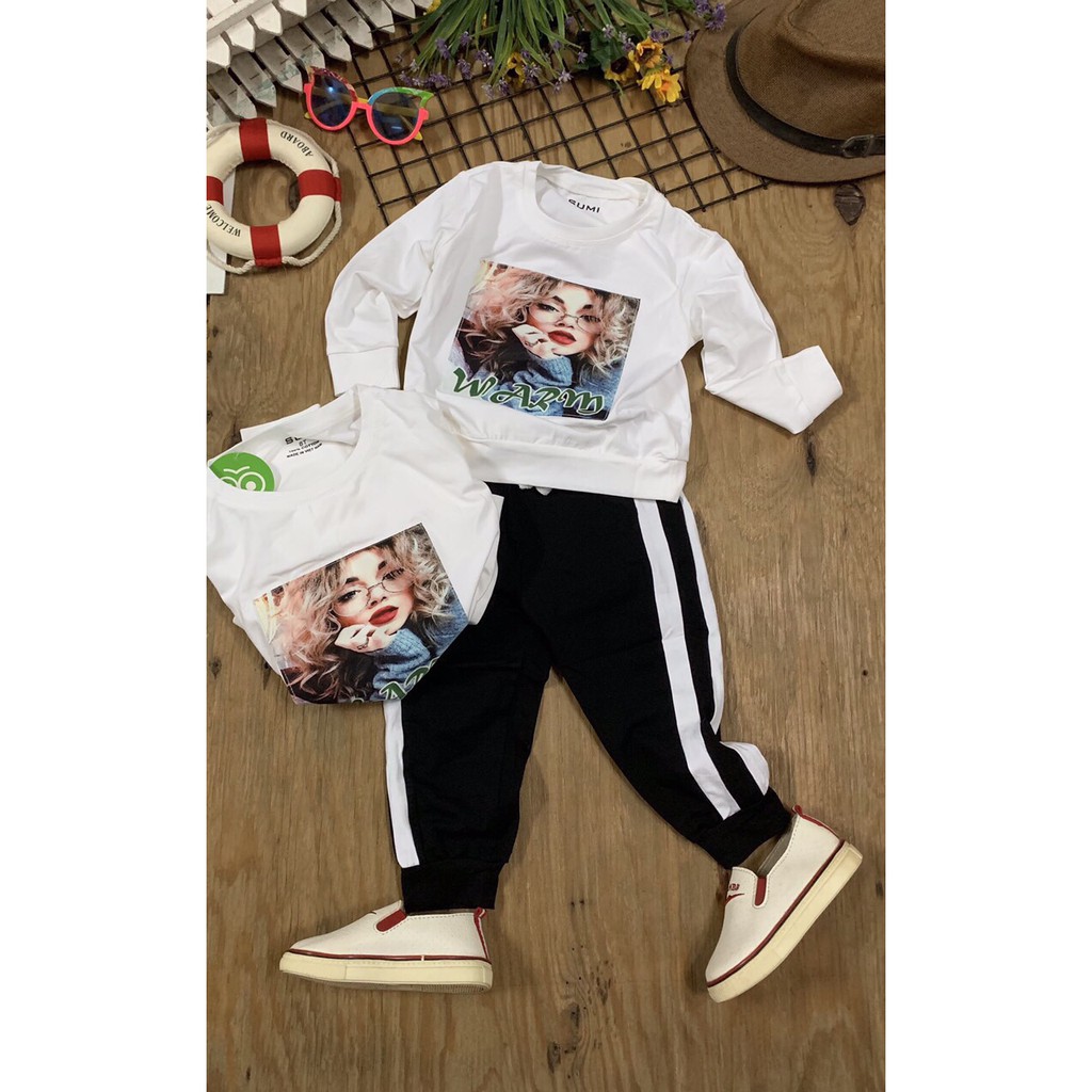 Bộ Dài Thể Thao Mẹ &amp;Bé Gái Size Đại [22kg-60kg]