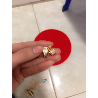bông tai mạ vàng đính đá.BTS0974
