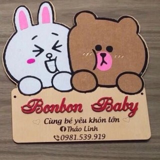 BẢNG GỖ TÊN SHOP [FREE SHIP-FREE THIẾT KẾ]