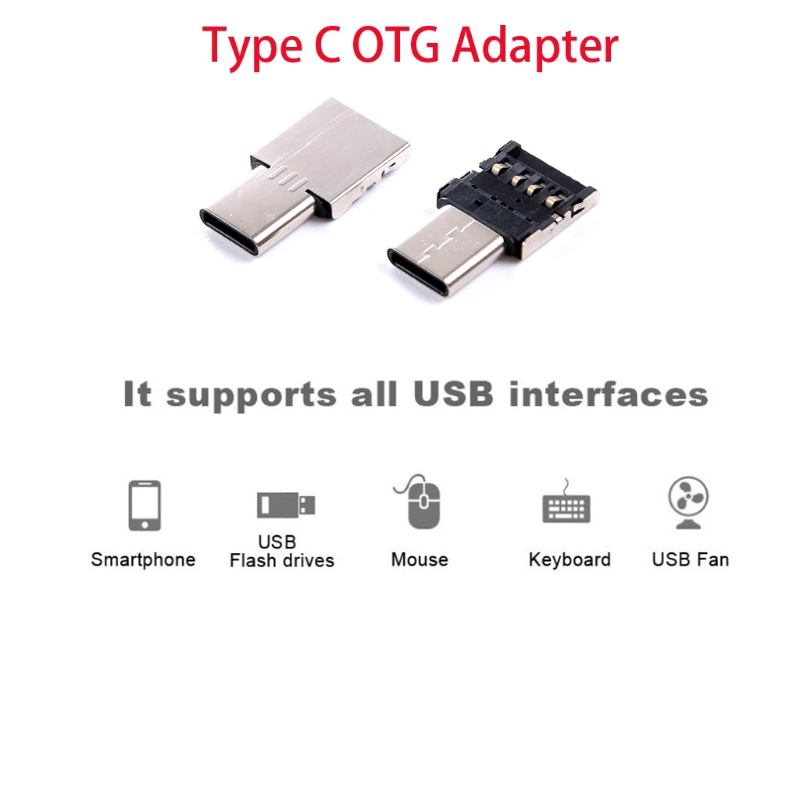 Đầu chuyển đổi OTG từ cổng Loại C sang cổng USB OTG cho điện thoại Flash Drive S8 Note8 Android