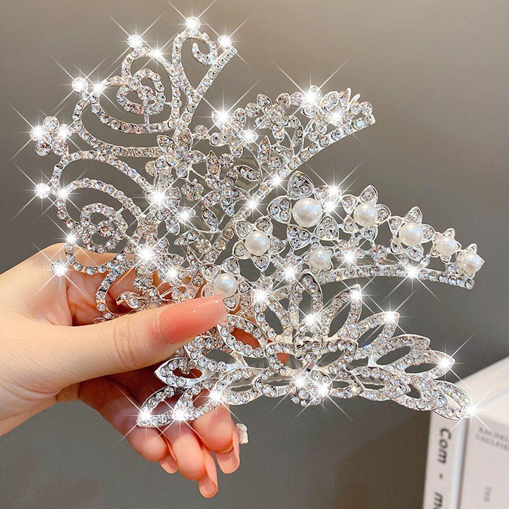 Trâm Cài Tóc Hình Hoa Đính Ngọc Trai Phong Cách Công Chúa Ngọt Ngào Cho Bé Gái