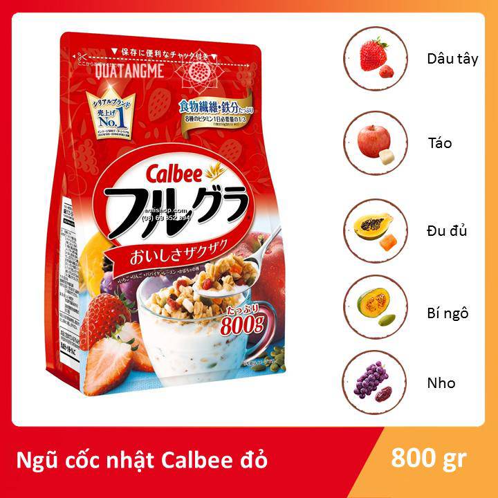 Ngũ Cốc Calbee Nhật - Lựa Chọn Hoàn Hảo Cho Giảm Cân, Ăn Kiêng chuẩn hàng nội địa Nhật