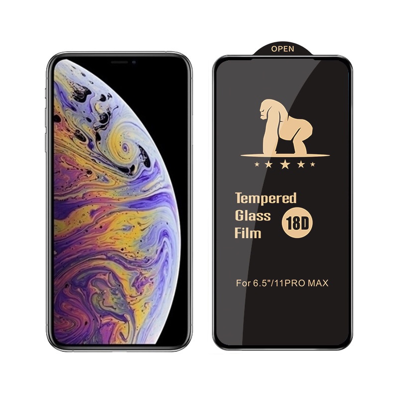 Kính Cường Lực 18D Bảo Vệ Màn Hình Cho iPhone 7 / 8Plus X / XS 11 12 13 pro max
