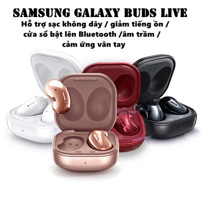 Tai nghe samsung Galaxy Buds Live r180 phiên bản nâng cấp không dây cách tiếng ồn Bluetooth TWS siêu trầm