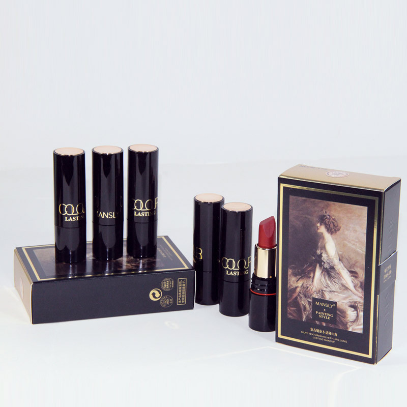 Son lì phong cách retro lâu trôi chống thấm nước MANSL màu nhung cao cấp  cho nữ sinh lipstick