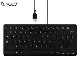 Bàn Phím Mini 78 Phím Cơ Bản Model K1000 Cổng Kết Nối USB Chiều Dài Cáp Nối 120cm