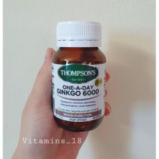 Bổ não Thompson’s Ginkgo Biloba 6000mg Úc