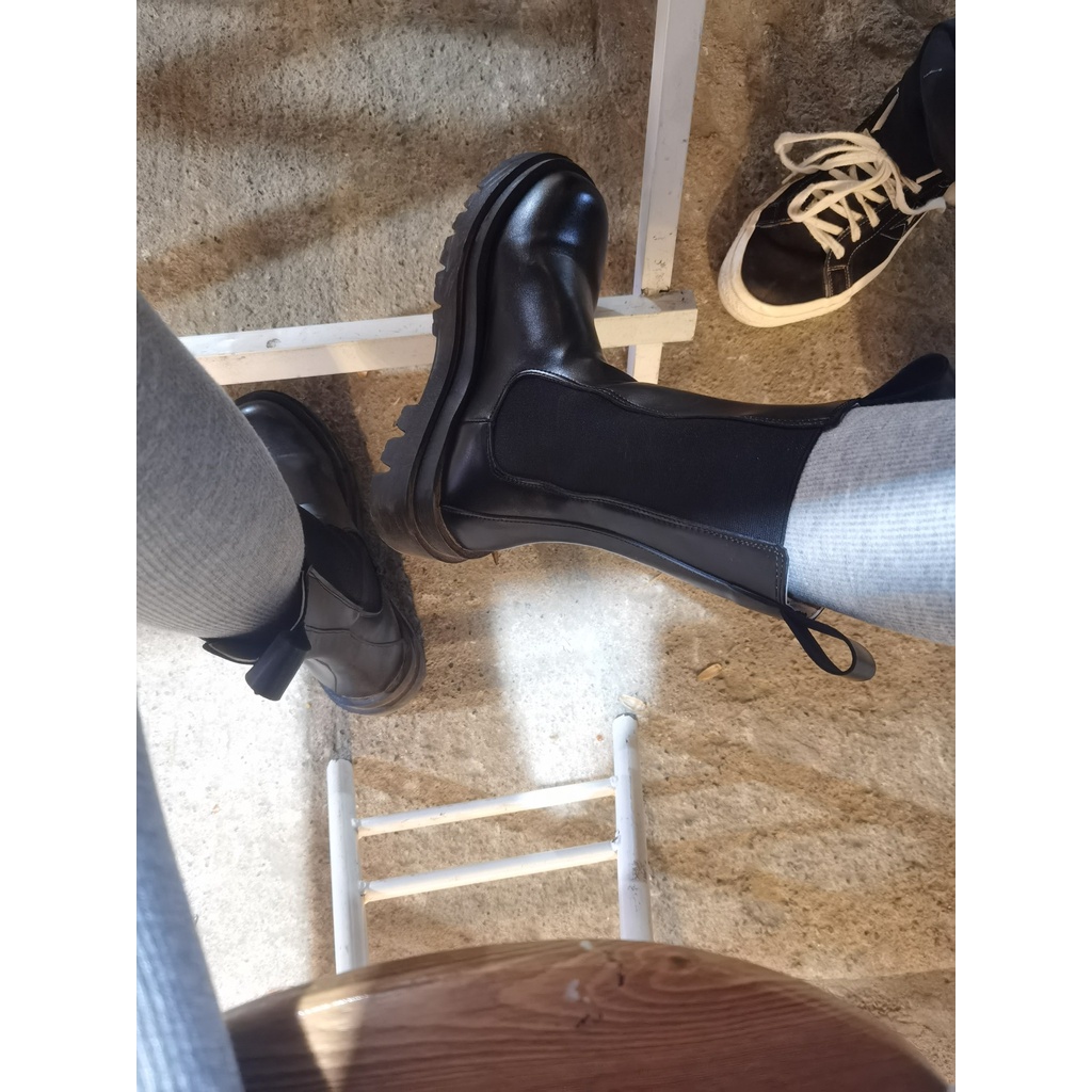 (SẴN) Hàng xịn viền cam - Boots Helia Dáng Basic Hàng Hộp To Giữ Form Kèm Túi Thơm