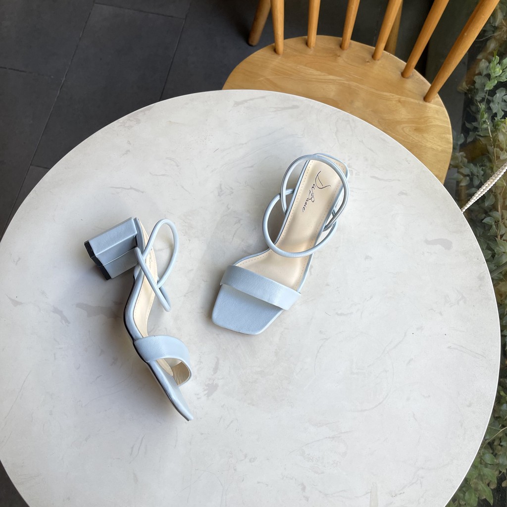 GIÀY SANDAL NỮ QUAI NGANG THỜI TRANG CAO 6 CM