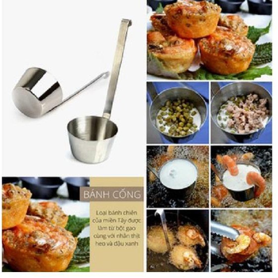 Bộ 4 Khuôn Inox Làm Bánh Cóng inox cao cấp