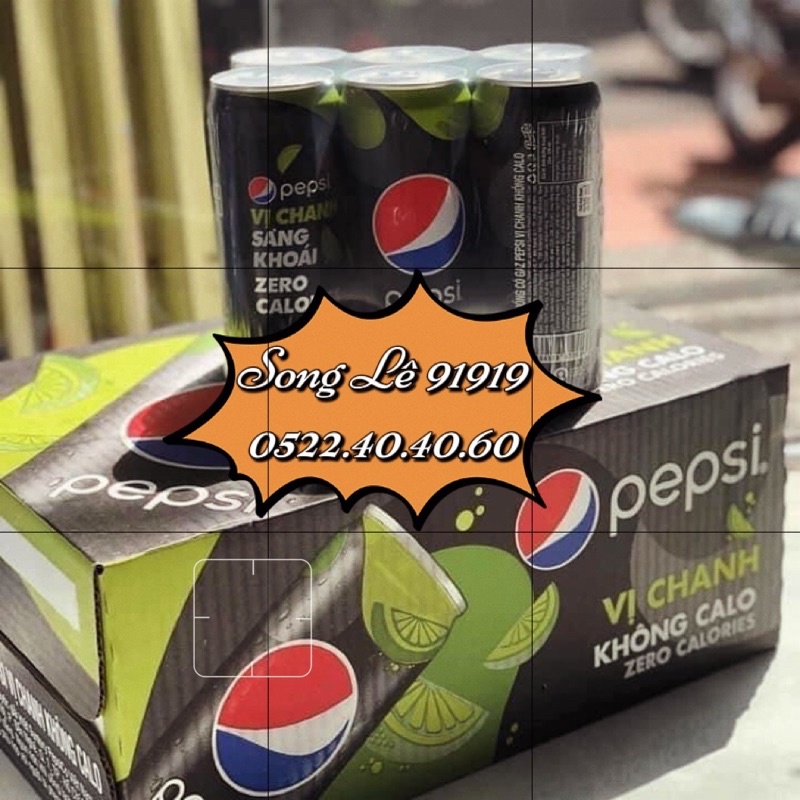 Nước Ngọt PEPSI VỊ CHANH KHÔNG CALO 320ml