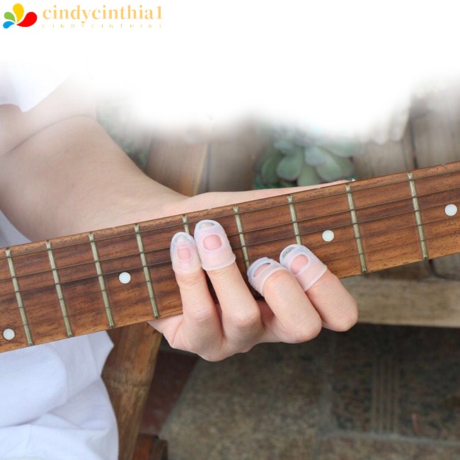Bộ 5 Vỏ Bọc Ngón Tay Chống Trượt Giảm Đau Dùng Chơi Đàn Ukulele / Guitar Điện / Acoustic