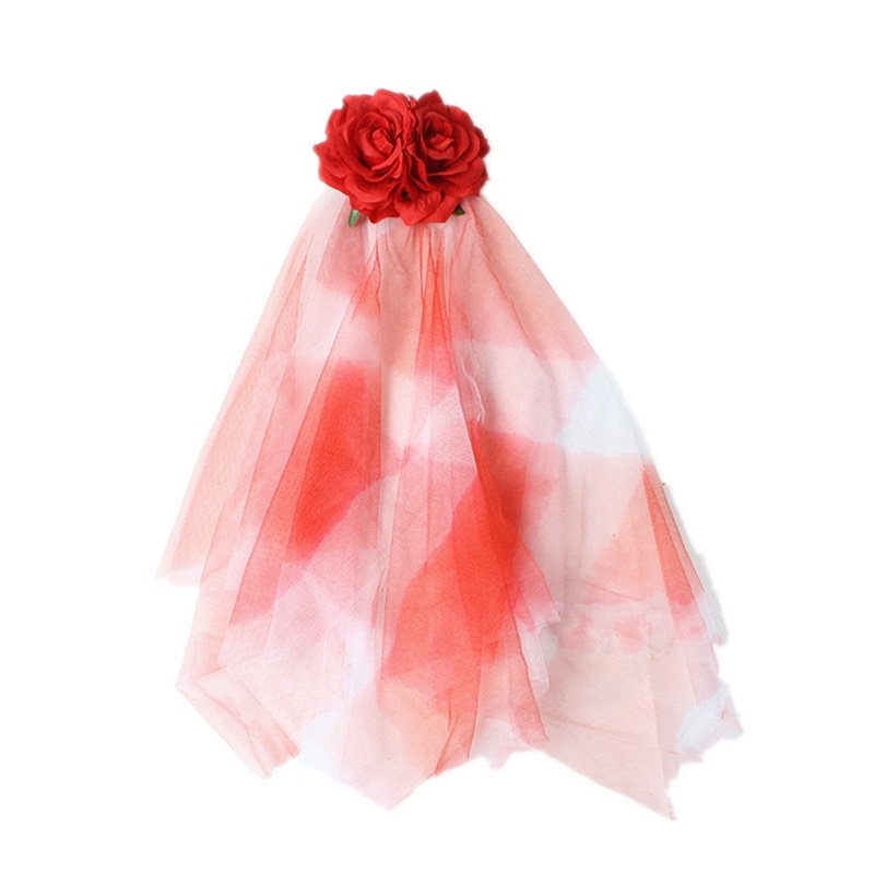 Trâm Cài Tóc Bằng Sợi Lưới Ngắn Hóa Trang Cô Dâu